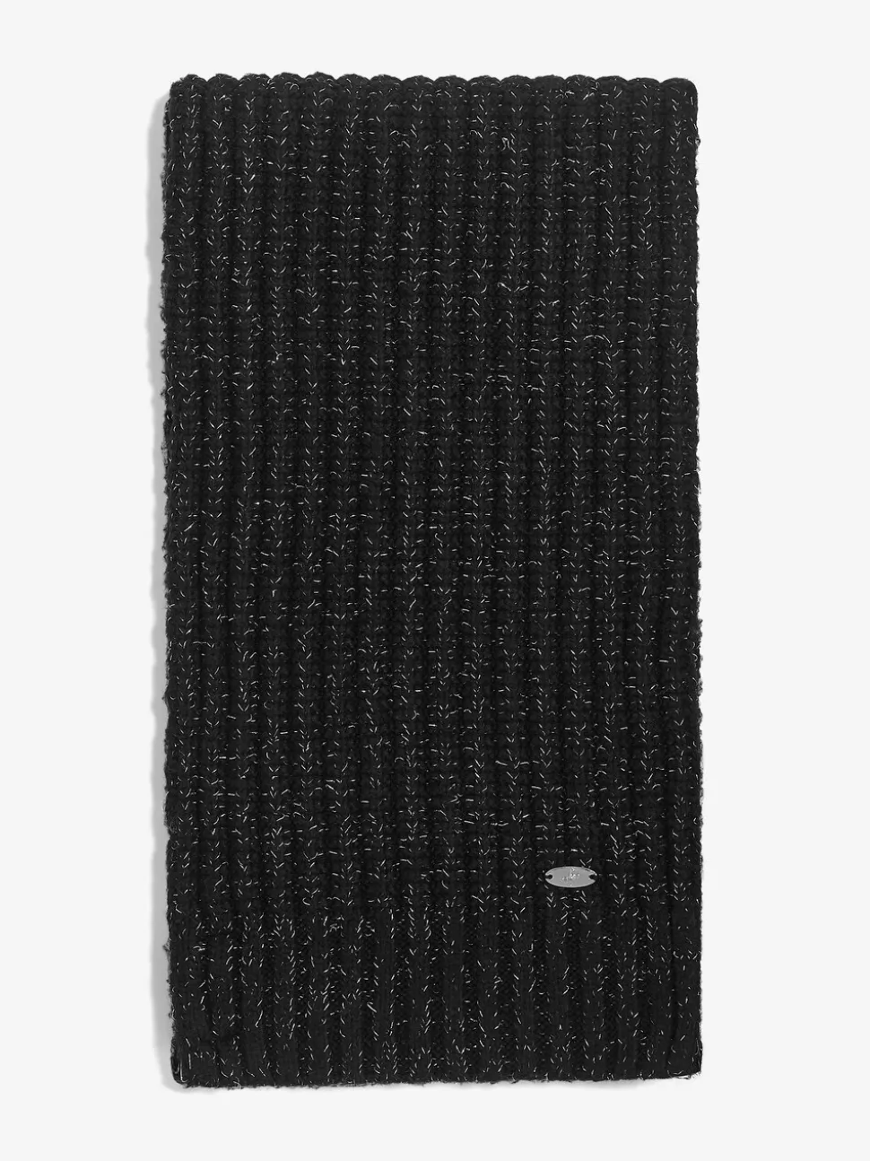 Zwart - Lipsy Shimmer Ribbed Scarf