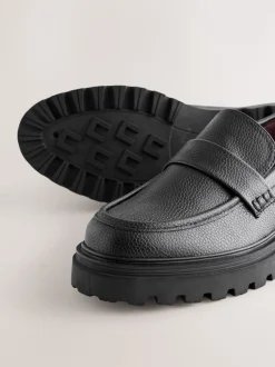 Zwart - Loafers met dikke zool