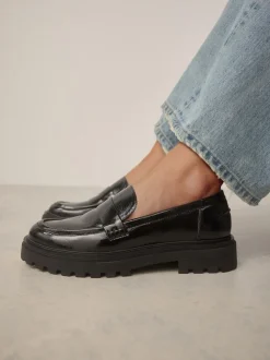 Zwart - Loafers met dikke zool