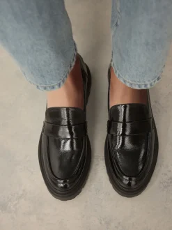 Zwart - Loafers met dikke zool