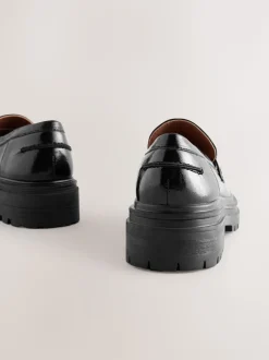 Zwart - Loafers met dikke zool