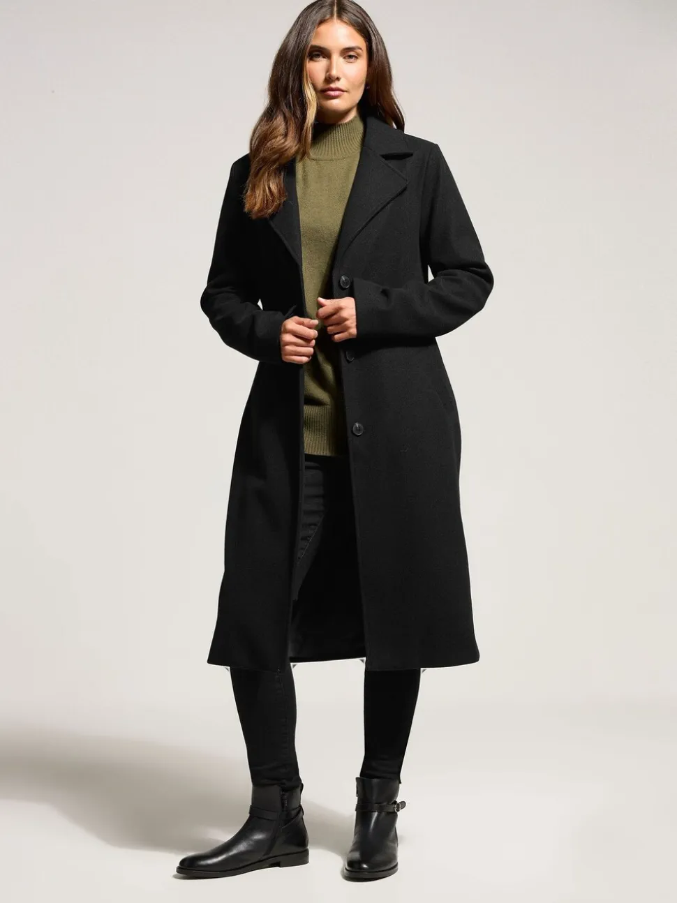 Zwart - Long Tall Sally - Stadsjas