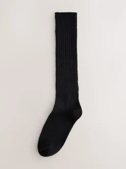 Zwart - Longline Slouchy Socks 1 Pack