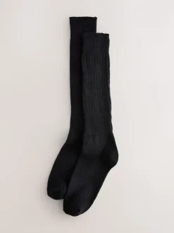 Zwart - Longline Slouchy Socks 1 Pack