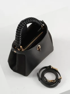 Zwart - Luella Grey Catherine Woven Handle Cross-Body Bag