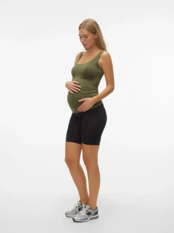 Zwart - Mamalicious Maternity Seamless Leggings