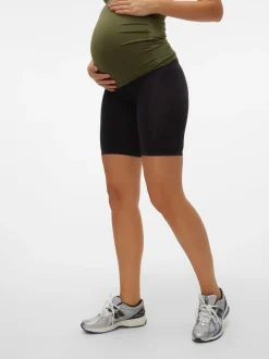 Zwart - Mamalicious Maternity Seamless Leggings