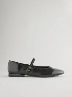 Zwart - Mary Jane-schoenen met ronde neus