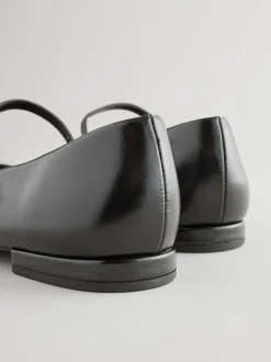 Zwart - Mary Jane-schoenen met ronde neus