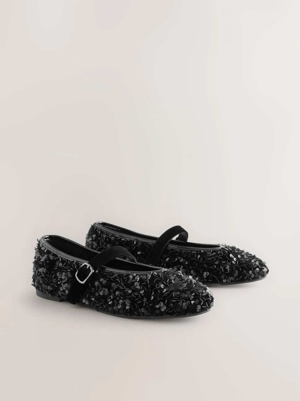 Zwart - Mary Jane-schoenen met versierde pailletten van Forever Comfort®
