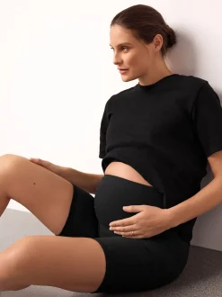 Zwart - Maternity Sports Shorts