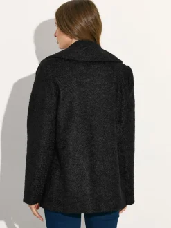 Zwart - M&Co Boucle Peacoat