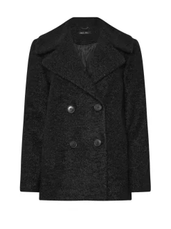 Zwart - M&Co Boucle Peacoat