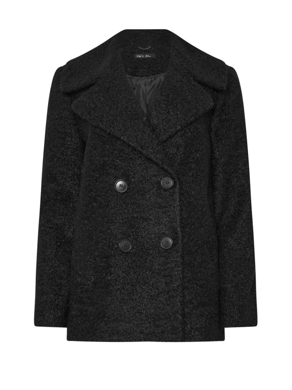 Zwart - M&Co Boucle Peacoat