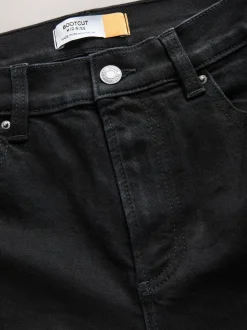 Zwart - Mid Rise Stretch Bootcut Jeans
