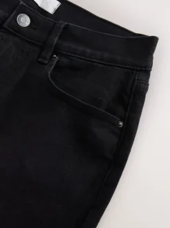 Zwart - Mid Rise Stretch Skinny Jeans