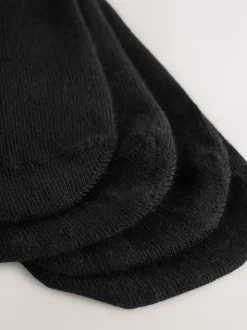 Zwart - Modal Invisible Socks 4 Pack