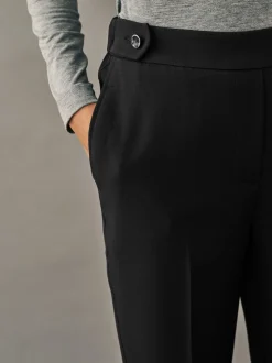 Zwart - Modieus gesneden bootcut broek
