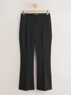 Zwart - Modieuze Hourglass broek met bootcut