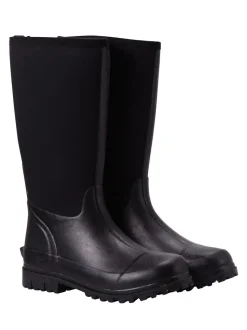 Zwart - Mountain Warehouse hoge waterbestendige Mucker laarzen met neopreen voor dames