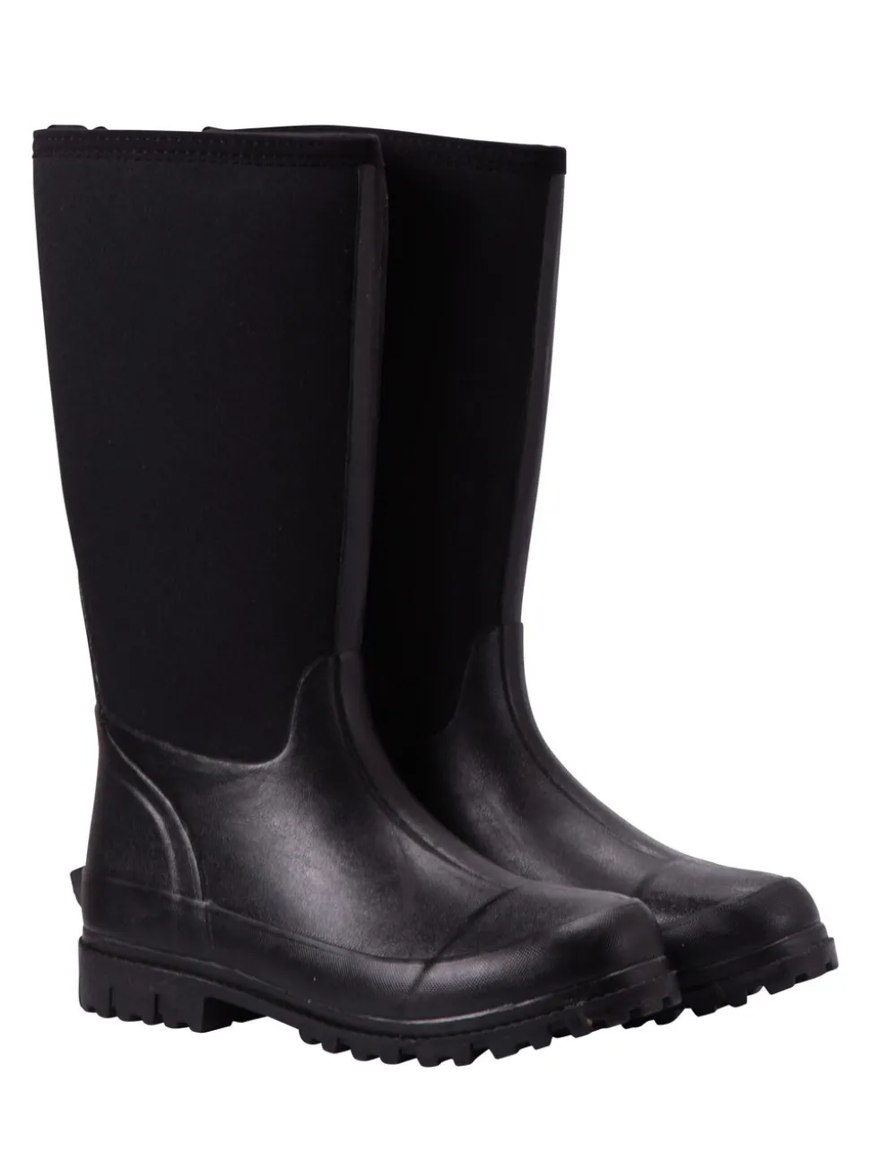 Zwart - Mountain Warehouse hoge waterbestendige Mucker laarzen met neopreen voor dames
