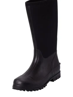 Zwart - Mountain Warehouse hoge waterbestendige Mucker laarzen met neopreen voor dames