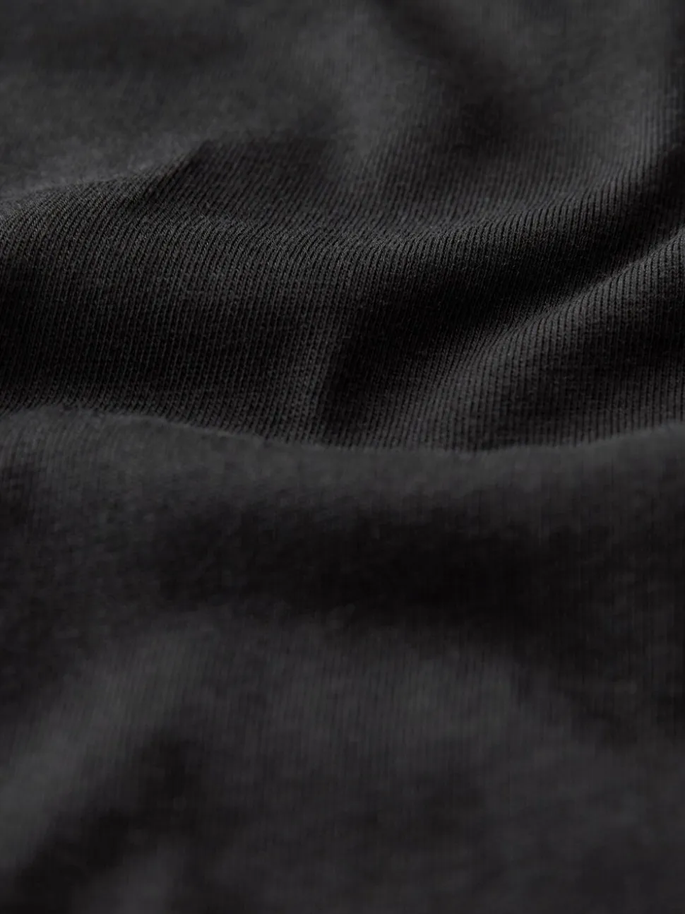 Zwart - Must-have zuiver katoenen T-shirt met ronde hals en korte mouwen