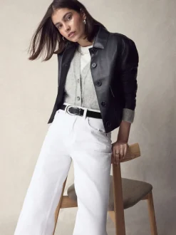 Zwart - N. Premium Made In Italië Plus-maten leren riem met gesp