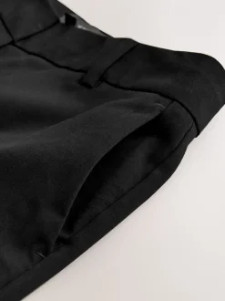 Zwart - Nauwsluitende, op maat gemaakte broek van wol