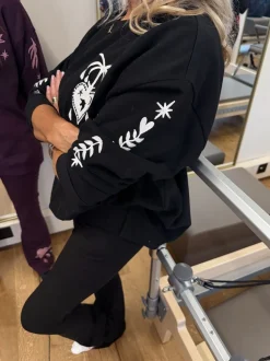 Zwart - Never Fully Dressed Embroidered Sweatshirt
