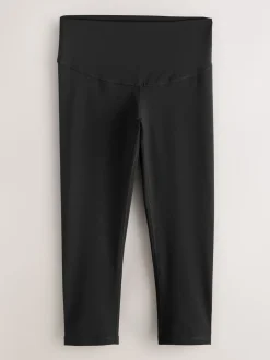Zwart - Next Active Sports - Vormgevende Dry Tech-midi-legging met buikcorrectie en hoge taille