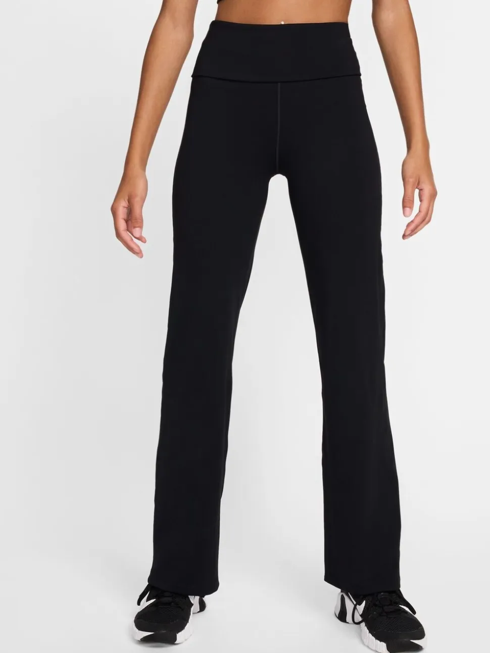 Zwart - Nike One hoge taille wijde pijp leggings