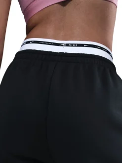 Zwart - Nike oversized Phoenix fleece joggingbroek met hoge taille en grafisch logo