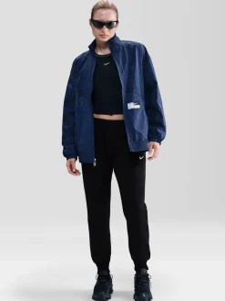 Zwart - Nike Phoenix fleece joggingbroek met halfhoge taille