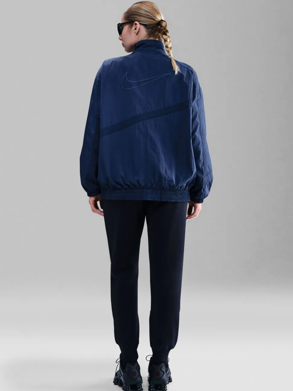 Zwart - Nike Phoenix fleece joggingbroek met halfhoge taille