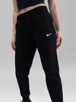 Zwart - Nike Phoenix fleece joggingbroek met halfhoge taille