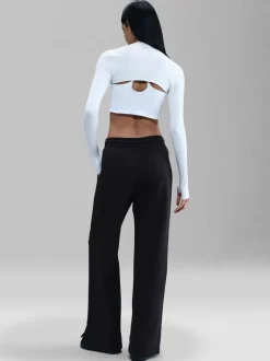 Zwart - Nike Sportswear Phoenix Fleece High Waisted Wide Leg Joggers