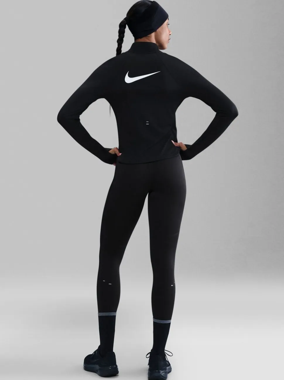 Zwart - Nike Tempo Hoge taille 7/8 hardloopleggings