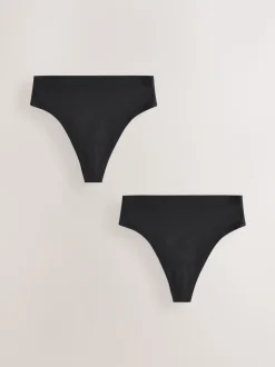 Zwart - No VPL Period Knickers 2 Pack
