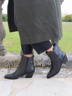 Zwart - Novo Diablo Low Heel Western Boots