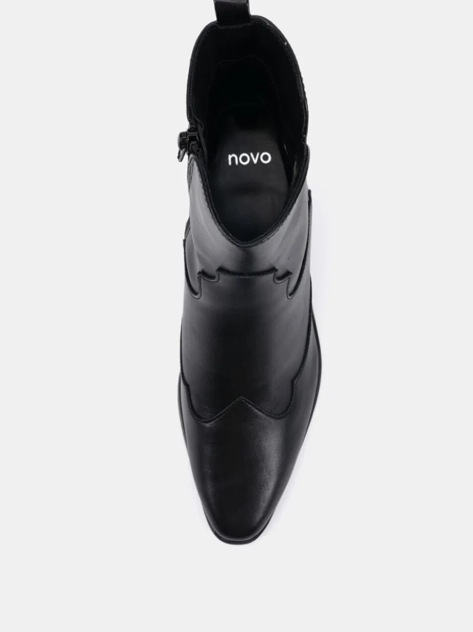 Zwart - Novo Diablo Low Heel Western Boots