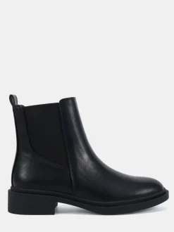 Zwart - Novo Dottie Flat Chelsea Ankle Boots