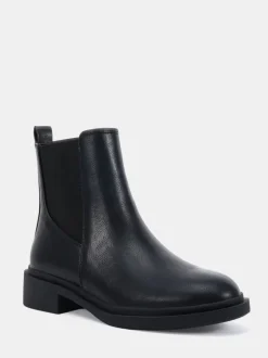 Zwart - Novo Dottie Flat Chelsea Ankle Boots