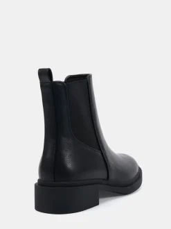 Zwart - Novo Dottie Flat Chelsea Ankle Boots
