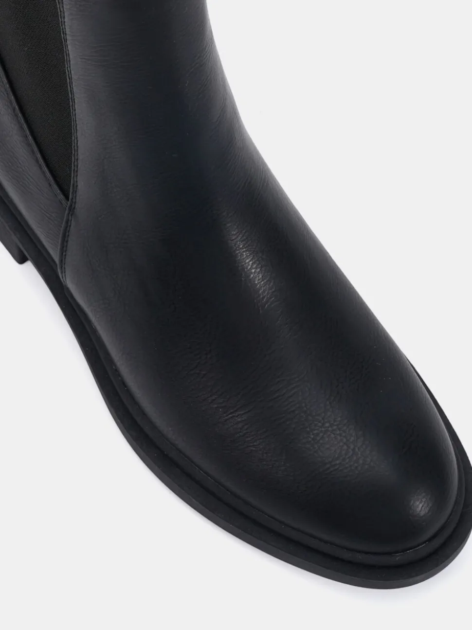 Zwart - Novo Dottie Flat Chelsea Ankle Boots