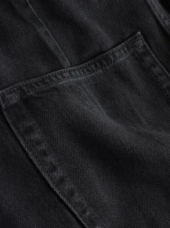 Zwart - N.Premium High Rise Culotte Jeans