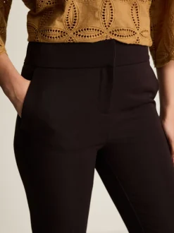 Zwart - Op maat gesneden smalle broek