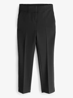 Zwart - Op maat gesneden smalle broek