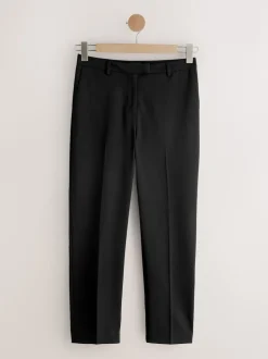 Zwart - Op maat gesneden smalle broek