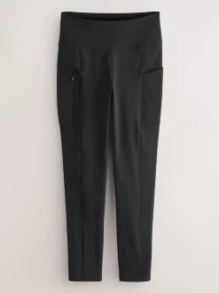 Zwart - Outdoor legging met fleecevoering en warme handgreep